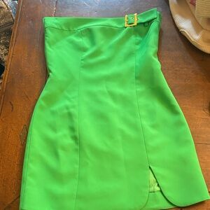 Amanda Uprichard Vibrant Green Pencil Dress